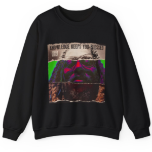 knowledge keeps you blessed sweatshirt (black)
